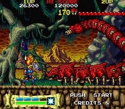 une photo d'Ã©cran de The Astyanax sur Arcade